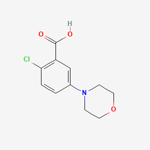 B1344695 2-Chloro-5-morpholin-4-yl-benzoic acid CAS No. 869949-38-2