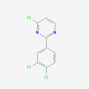 molecular formula C10H5Cl3N2 B13446955 4-Chloro-2-(3,4-dichlorophenyl)pyrimidine 