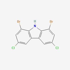 1,8-Dibromo-3,6-dichloro-9H-carbazole