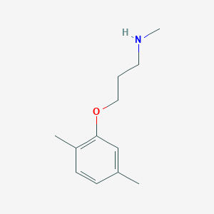 molecular formula C12H19NO B1344698 3-(2,5-二甲基苯氧基)-N-甲基丙胺 CAS No. 915924-19-5