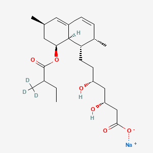 molecular formula C24H37NaO6 B13446981 Lovastatin-d3 Hydroxy Acid Sodium Salt 