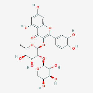 molecular formula C26H28O15 B13447002 Quercitrin 2''-O-arabinoside 