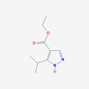 molecular formula C9H14N2O2 B1344702 3-异丙基吡唑-4-羧酸乙酯 CAS No. 342026-17-9