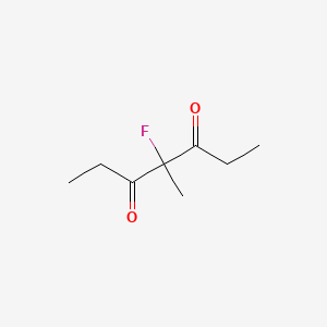 molecular formula C8H13FO2 B13447044 4-Fluoro-4-methylheptane-3,5-dione 