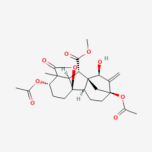 9R-Hydroxy Diacetyloxy Desdihydroxy Gibberellin A1 Methyl Ester