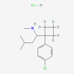 molecular formula C16H25Cl2N B13447065 Desmethyl Sibutramine-d6, Hydrochloride 