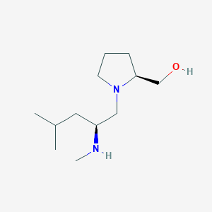 [(2S)-1-[(2S)-4-methyl-2-(methylamino)pentyl]pyrrolidin-2-yl]methanol