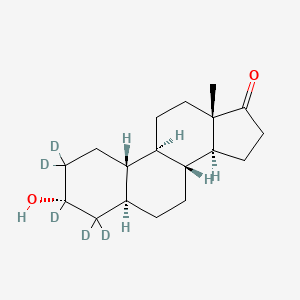 molecular formula C18H28O2 B13447075 19-Norandrosterone (d5 major) 