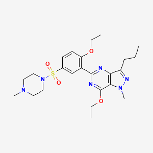 7-Ethoxy-5-[2-ethoxy-5-(4-methylpiperazin-1-yl)sulfonylphenyl]-1-methyl-3-propylpyrazolo[4,3-d]pyrimidine