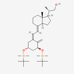 molecular formula C34H62O3Si2 B13447129 (5Z,7E)-(1S,3R)-1,3-Bis[tert-butyl(dimethylsilyl)oxy]-22-hydroxy-23,24-dinor-9,10-secochola-5,7,10(19)-triene 