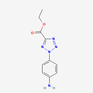 ethyl 2-(4-aminophenyl)-2H-1,2,3,4-tetrazole-5-carboxylate