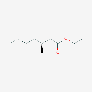 molecular formula C10H20O2 B13447154 (3S)-3-Methyl-ethylester Heptanoic Acid 