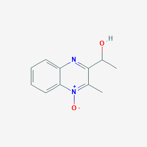 molecular formula C11H12N2O2 B13447155 alpha,3-Dimethyl-2-quinoxalinemethanol 4-Oxide 