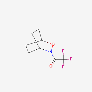 molecular formula C8H10F3NO2 B13447165 2-Oxa-3-azabicyclo[2.2.2]octane, 3-(trifluoroacetyl)-(9CI) 