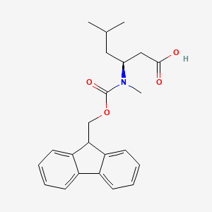 (3S)-3-({[(9H-fluoren-9-yl)methoxy]carbonyl}(methyl)amino)-5-methylhexanoic acid