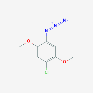 molecular formula C8H8ClN3O2 B13447181 1-Azido-4-chloro-2,5-dimethoxybenzene 