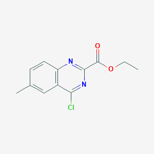 molecular formula C12H11ClN2O2 B1344721 4-氯-6-甲基-2-喹唑啉甲酸乙酯 CAS No. 620957-95-1