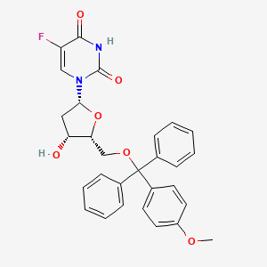 5-fluoro-1-[(2R,4R,5R)-4-hydroxy-5-[[(4-methoxyphenyl)-diphenylmethoxy]methyl]oxolan-2-yl]pyrimidine-2,4-dione