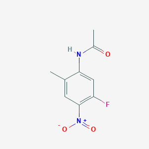molecular formula C9H9FN2O3 B1344722 N-(5-氟-2-甲基-4-硝基苯基)乙酰胺 CAS No. 633327-49-8