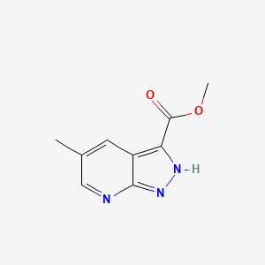 molecular formula C9H9N3O2 B13447286 methyl 5-methyl-1H-pyrazolo[3,4-b]pyridine-3-carboxylate 