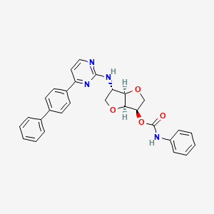 [(3R,3AS,6S,6aR)-6-[[4-(4-Phenylphenyl)pyrimidin-2-yl]amino]-2,3,3a,5,6,6a-hexahydrofuro[2,3-d]furan-3-yl] N-Phenylcarbamate