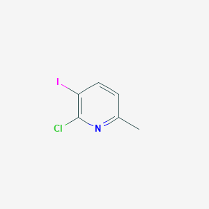 molecular formula C6H5ClIN B13447352 2-Chloro-3-iodo-6-methylpyridine 