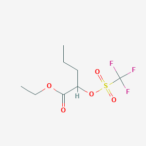 Ethyl 2-([(trifluoromethyl)sulphonyl]oxy)pentanoate