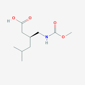 (3S)-3-[(methoxycarbonylamino)methyl]-5-methylhexanoic acid