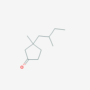 3-Methyl-3-(2-methylbutyl)cyclopentan-1-one