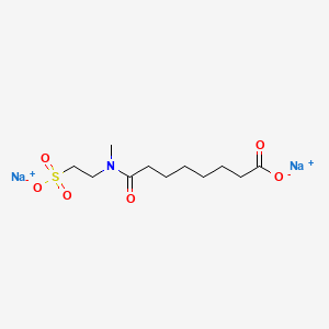 molecular formula C11H19NNa2O6S B13447397 Sulfeptanic Acid Disodium Salt 