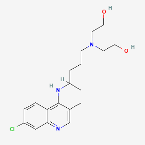 molecular formula C19H28ClN3O2 B13447398 Hydroxychloroquine Diethanol 