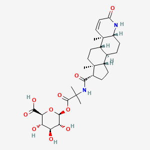 molecular formula C29H42N2O10 B13447402 Finasteride Carboxylic Acid Acyl-beta-D-glucuronide 