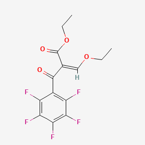 Ethyl alpha-(Ethoxymethylene)-2,3,4,5,6-pentafluoro-beta-oxobenzenepropanoate