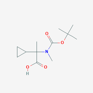 2-{[(Tert-butoxy)carbonyl](methyl)amino}-2-cyclopropylpropanoicacid