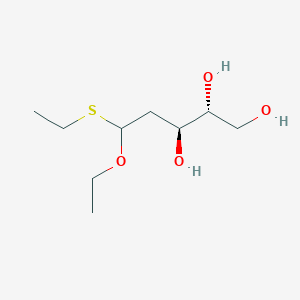 molecular formula C9H20O4S B13447420 (2R,3S)-5-ethoxy-5-ethylsulfanylpentane-1,2,3-triol 