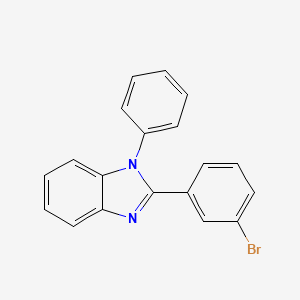 molecular formula C19H13BrN2 B1344747 2-(3-Bromophenyl)-1-phenyl-1H-benzoimidazole CAS No. 760212-40-6