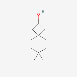 molecular formula C11H18O B13447475 Dispiro[2.2.3^{6}.2^{3}]undecan-8-ol 