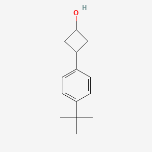 molecular formula C14H20O B13447480 3-[4-(tert-Butyl)phenyl]cyclobutanol 