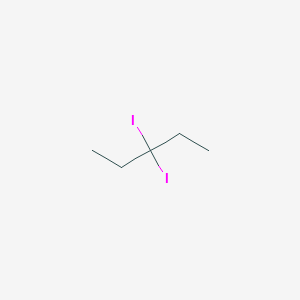 molecular formula C5H10I2 B13447494 3,3-Diiodopentane CAS No. 66688-39-9