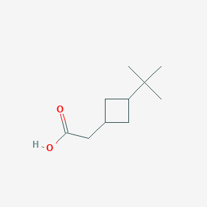 molecular formula C10H18O2 B13447495 2-(3-Tert-butylcyclobutyl)acetic acid 