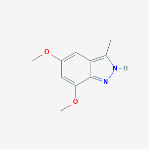 molecular formula C10H12N2O2 B134475 5,7-Dimethoxy-3-methylindazole CAS No. 154876-15-0