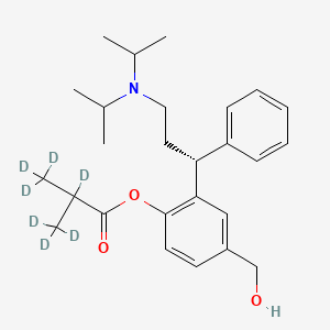 molecular formula C26H37NO3 B13447501 Fesoterodine-d7 