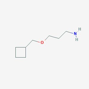 molecular formula C8H17NO B13447525 3-(Cyclobutylmethoxy)propan-1-amine 