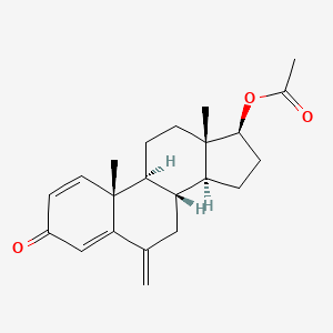 molecular formula C22H28O3 B13447528 Acetyloxy Exemestane CAS No. 1160599-91-6