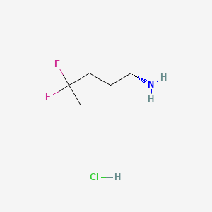 (2S)-5,5-difluorohexan-2-amine hydrochloride