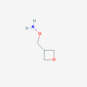 molecular formula C4H9NO2 B13447556 O-[(oxetan-3-yl)methyl]hydroxylamine 