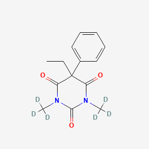 molecular formula C14H16N2O3 B13447585 Dimethyl Phenobarbital-d6 