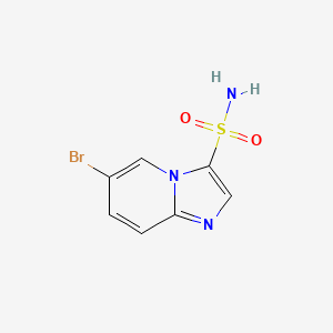 molecular formula C7H6BrN3O2S B13447703 6-Bromoimidazo[1,2-a]pyridine-3-sulfonamide 