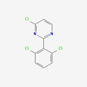 molecular formula C10H5Cl3N2 B13447728 4-Chloro-2-(2,6-dichlorophenyl)pyrimidine 