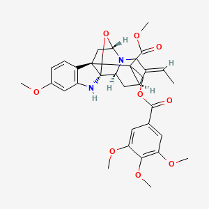 molecular formula C32H36N2O9 B13447747 Rauvoyunine C 